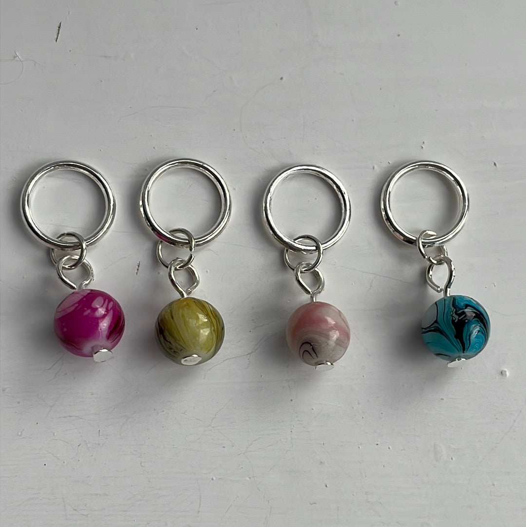 Harlequin Bead Stitch Markers