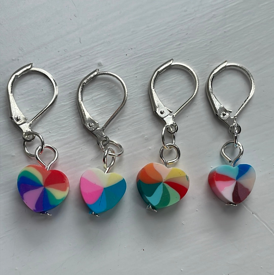 Lively Heart Stitch Markers