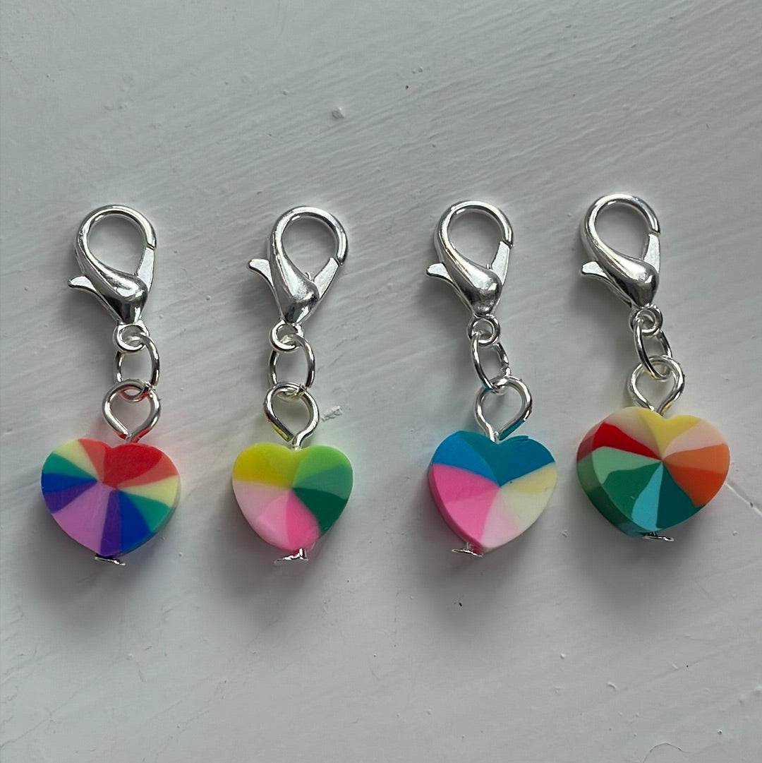 Lively Heart Stitch Markers