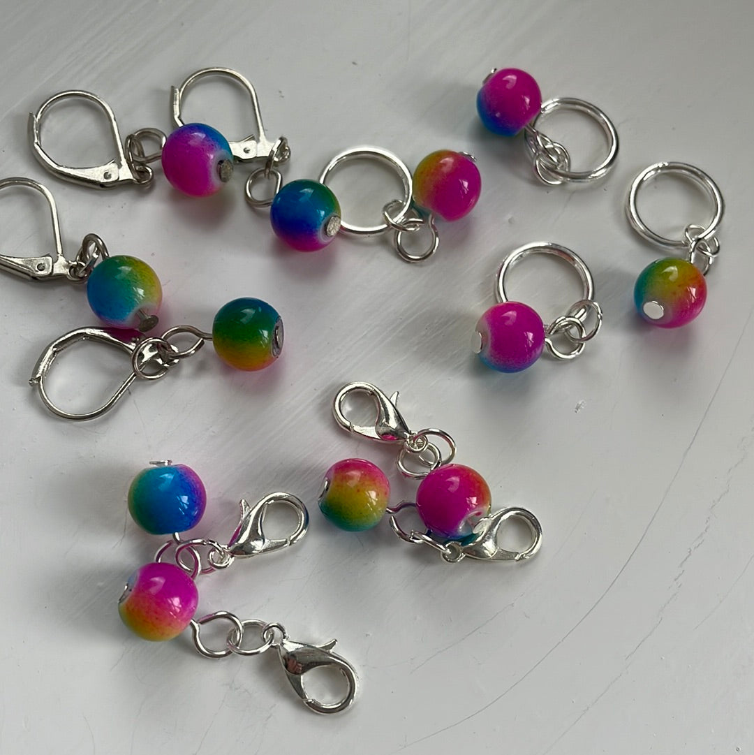 Bright Bead Stitch Markers