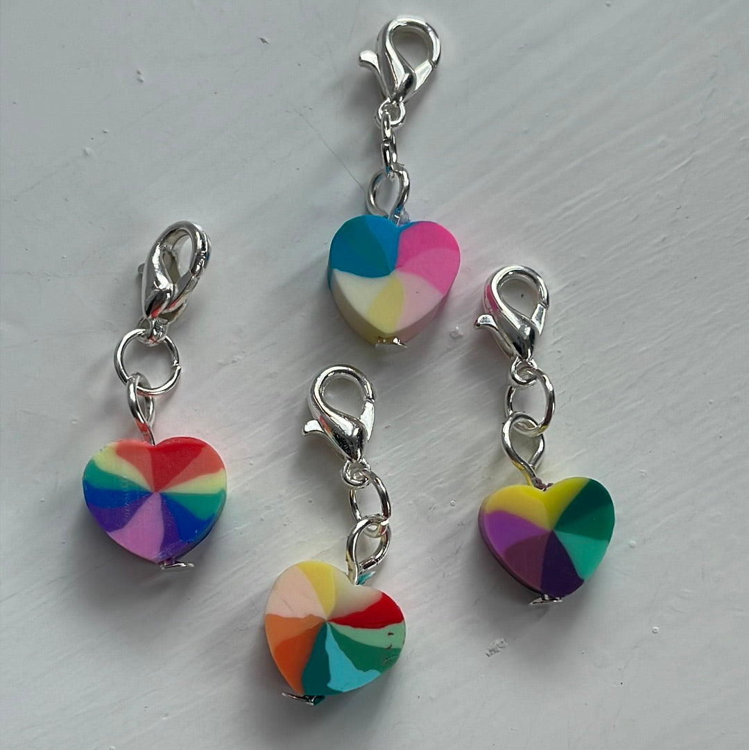 Lively Heart Stitch Markers