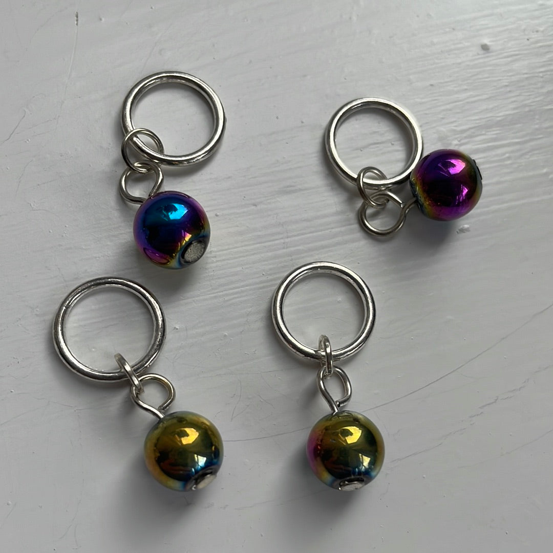 Galactic Bead Stitch Markers
