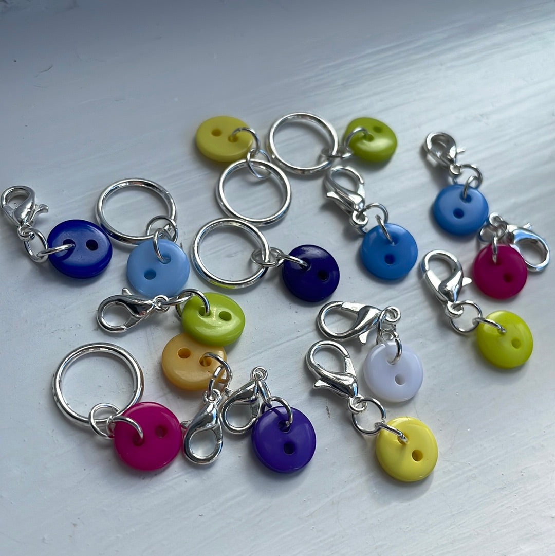 Cute as a Button Stitch Marker Set (set of 5)