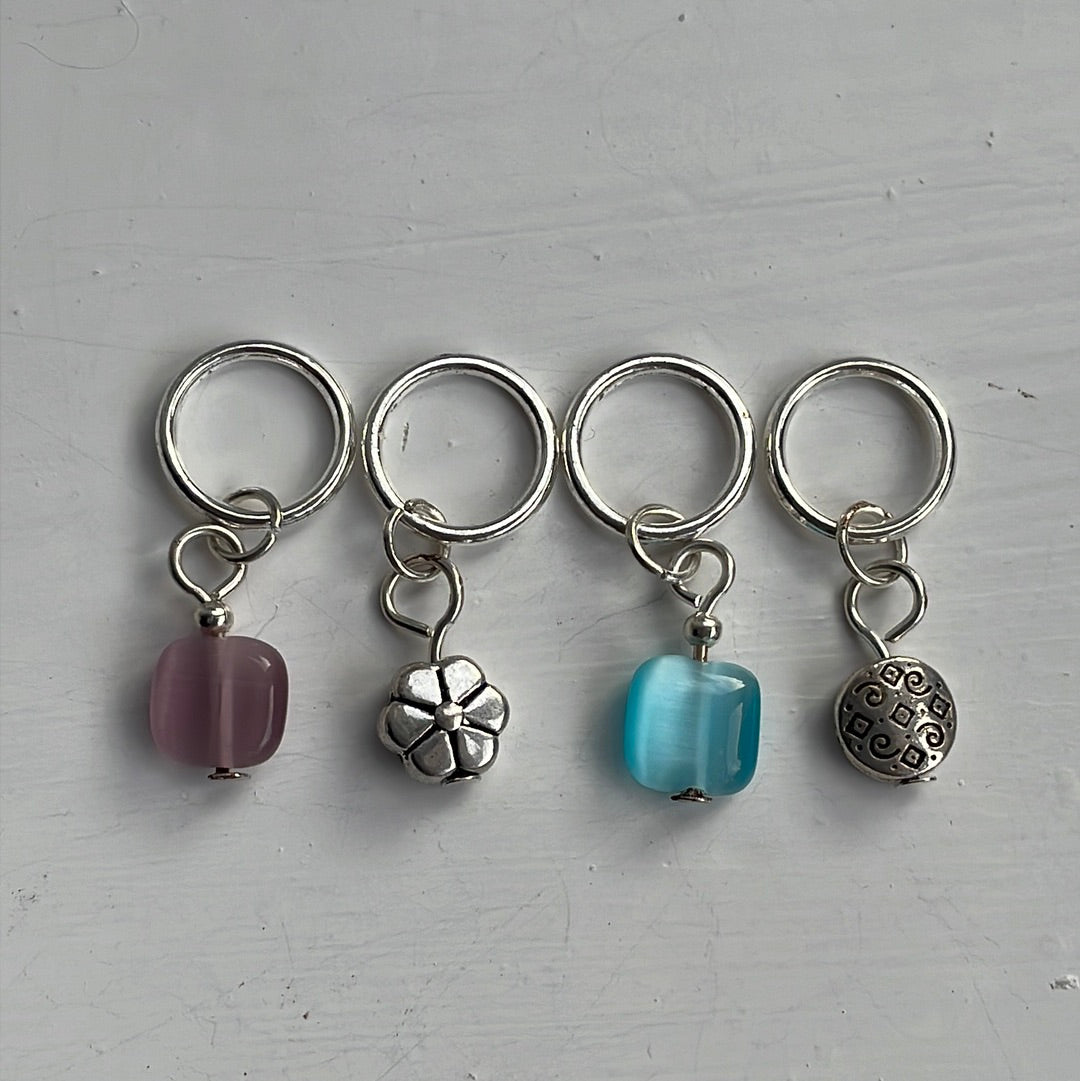 Cats Eye Charm Stitch Marker Set