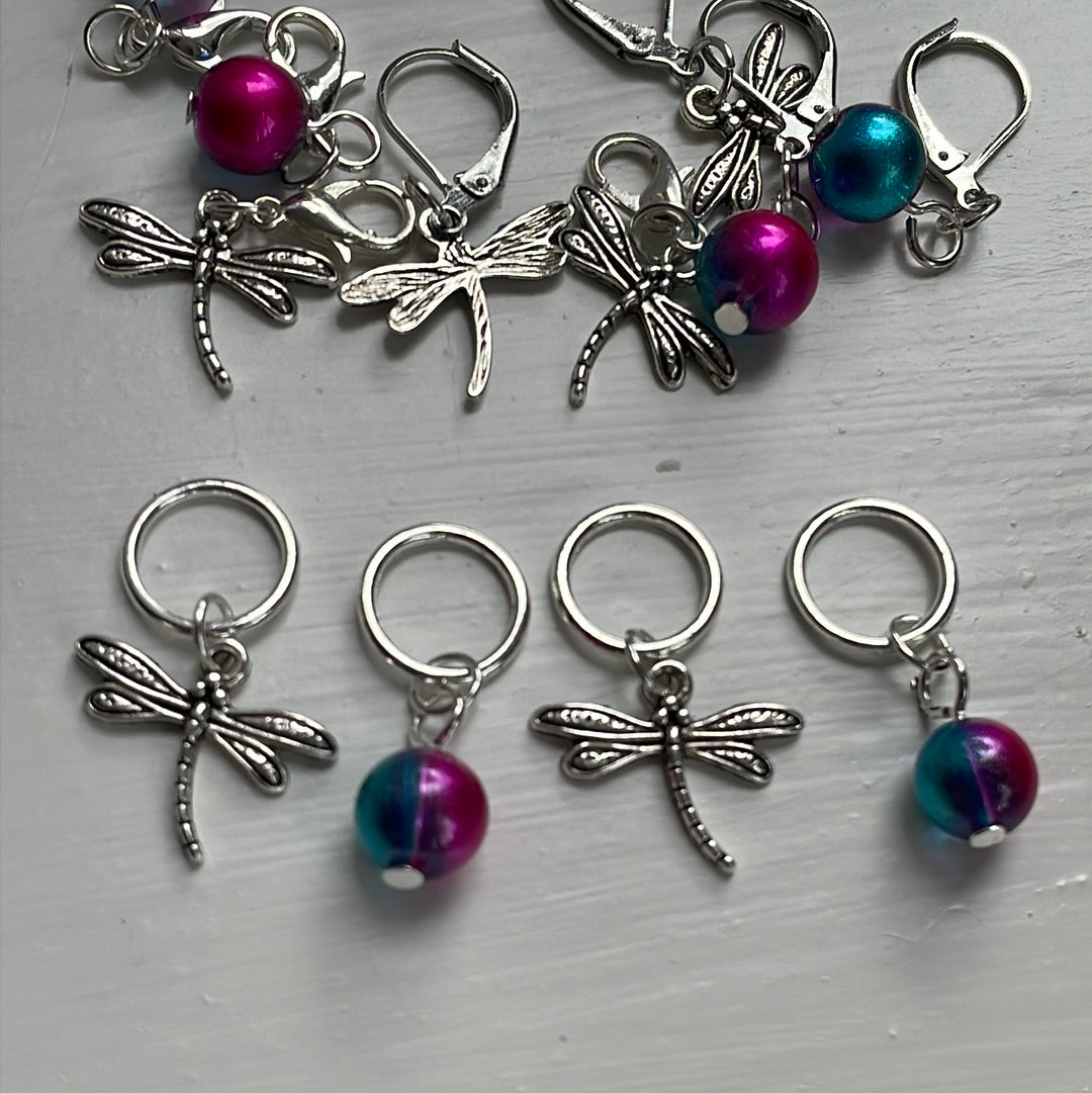 Dragonfly Stitch Marker Set