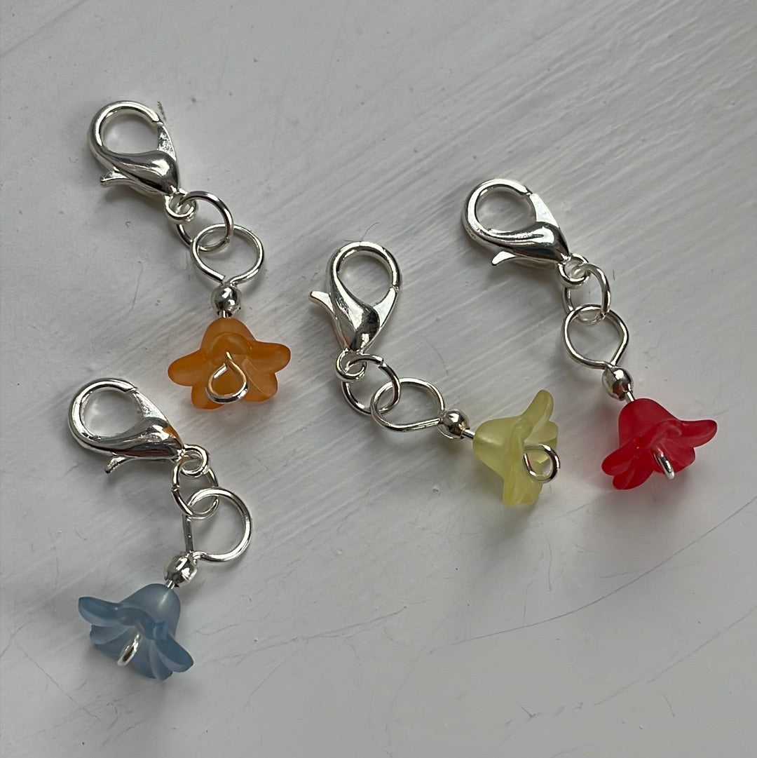 Flower Stitch Markers (bright)