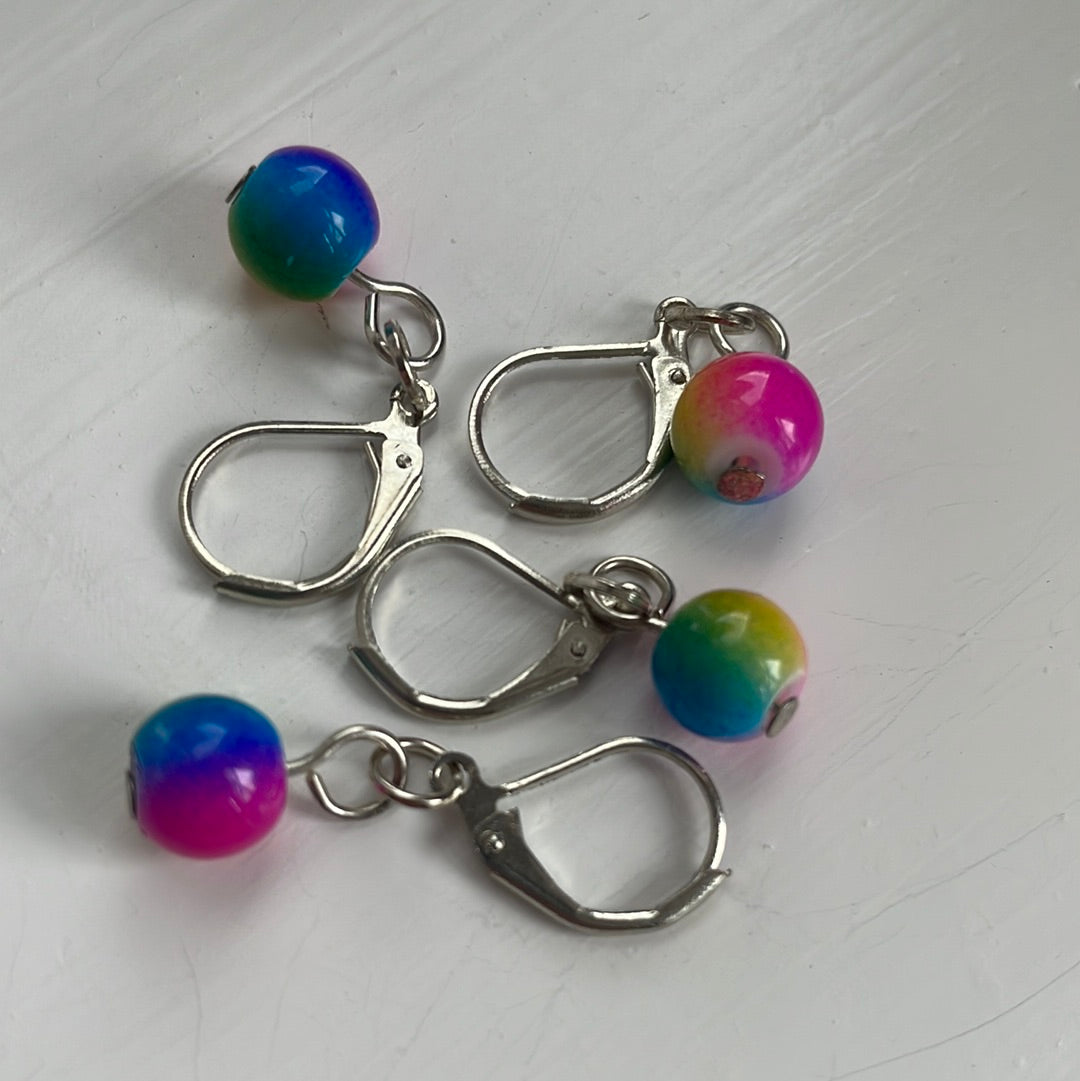 Bright Bead Stitch Markers