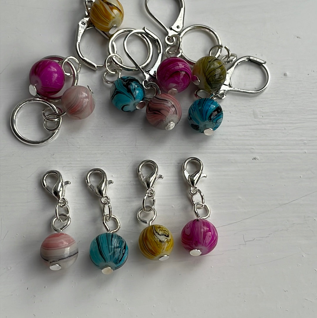 Harlequin Bead Stitch Markers