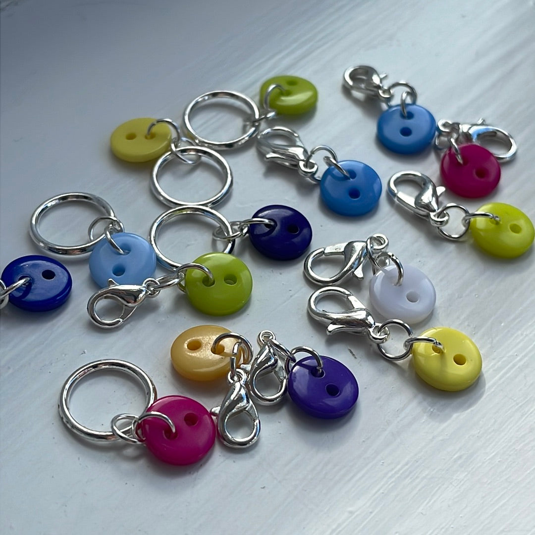 Cute as a Button Stitch Marker Set (set of 5)