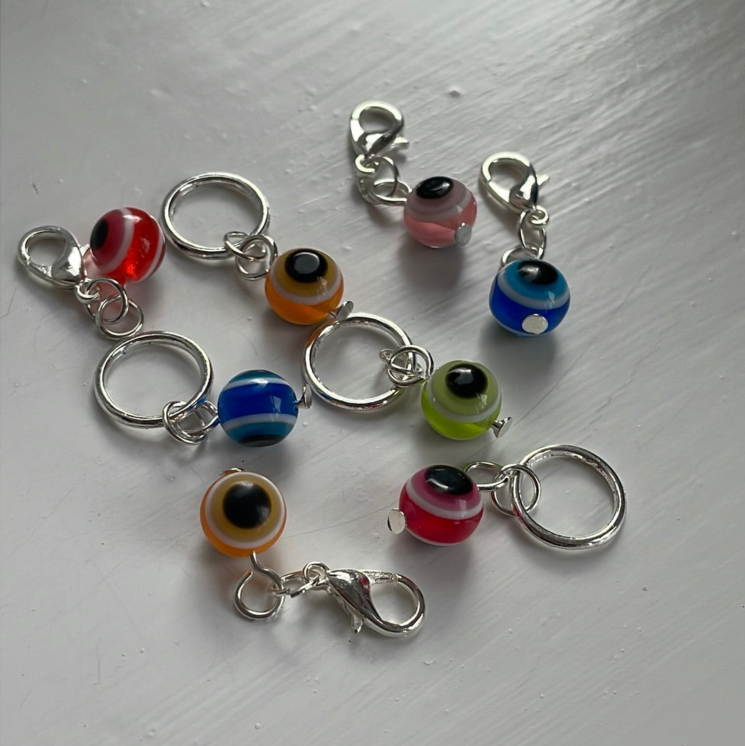 Bullseye Bead Stitch Markers