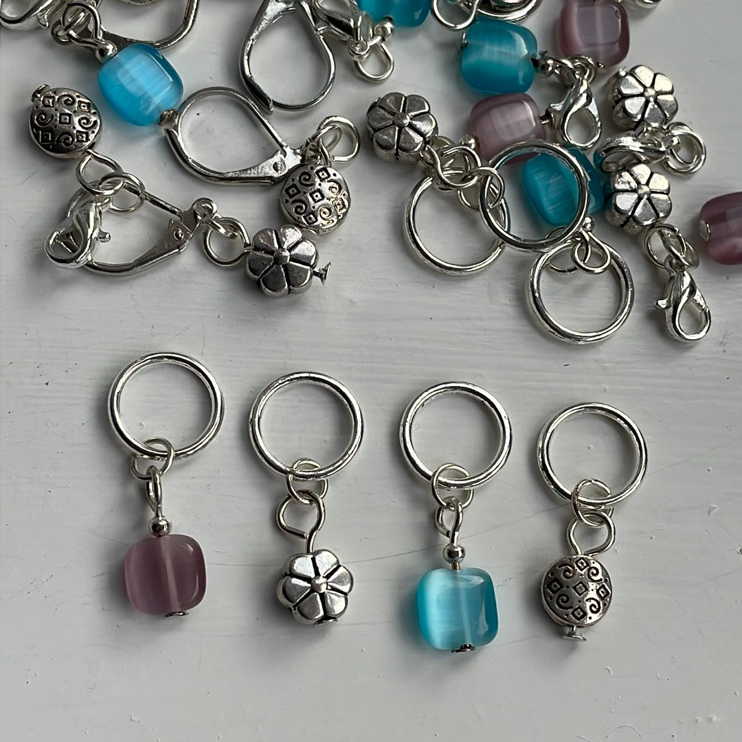 Cats Eye Charm Stitch Marker Set