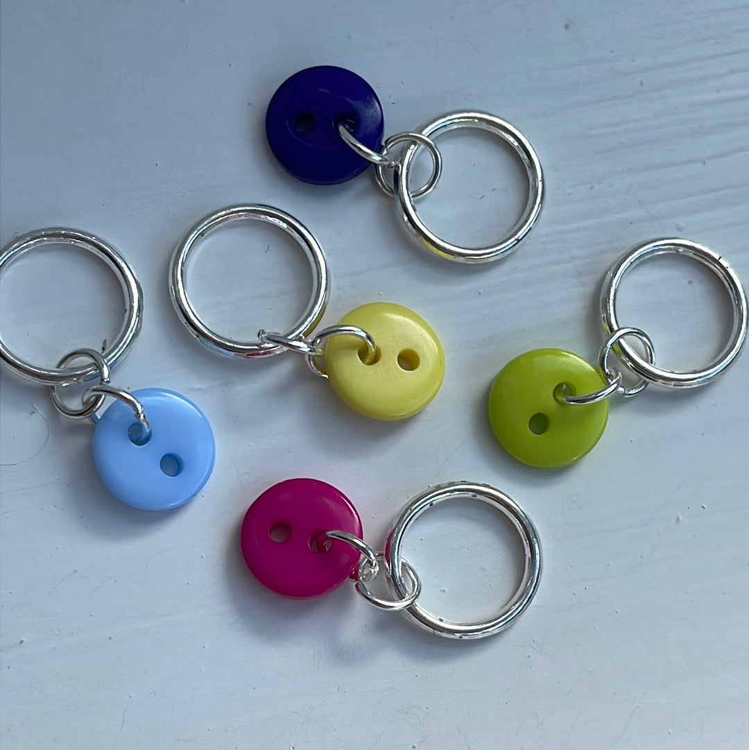 Cute as a Button Stitch Marker Set (set of 5)